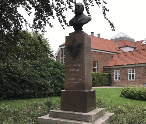 Memorial stone in remembrance of Hans Andreasen Krüger (1816-1881)